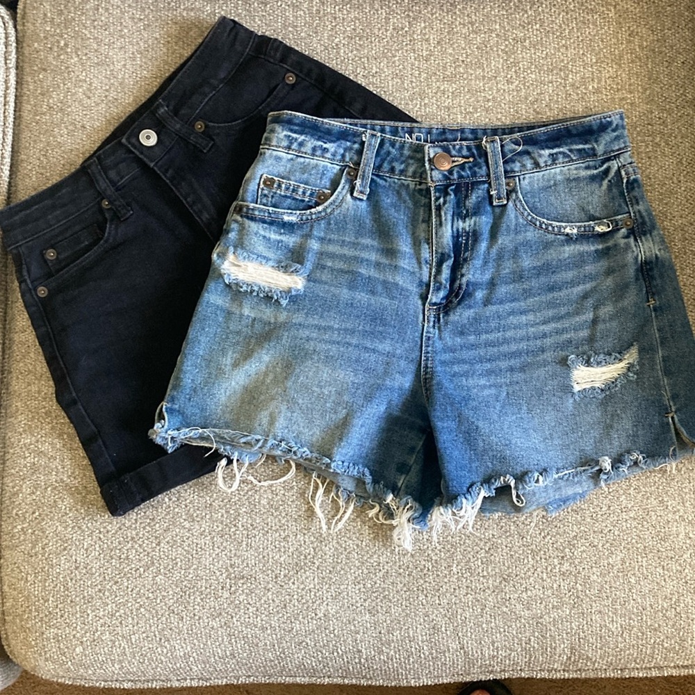 2 pairs of jean shorts